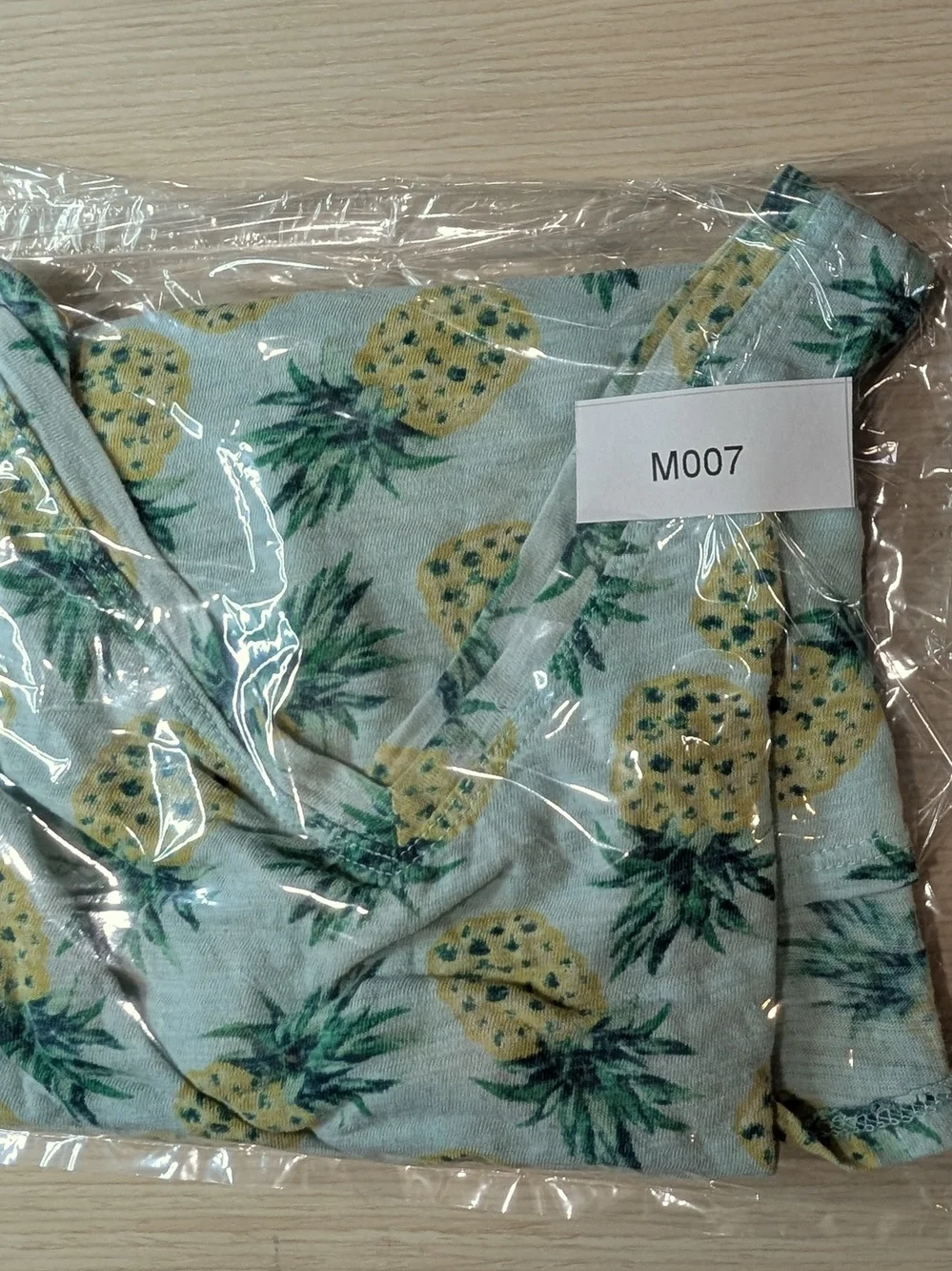 Old Navy Pineapple Print Tank Top - Light Blue & Yellow
